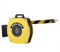 Retractable Heavy Duty 25m barrier belt Bl/Flour.yellow